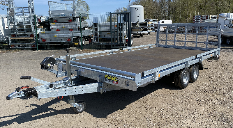 Remorque roues dessous - 4,00 X 2,00 M - 2700 KG - FRANC PJD400_0