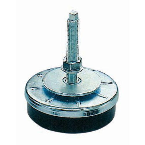 SUPPORT ANTIVIBRATOIRE PAS FIN FILETAGE M16 TIGE GALVA - SUNNEX