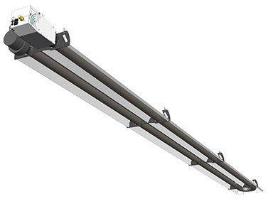 Tube radiant gaz suspendu - gamme RDL25 - 25,7 kW - chauffage rayonnant économique et sûr_0