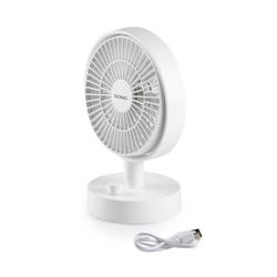 Ventilateur De Table - Domo - Li-ion Batt. 5v - Rechargeable Usb - Diametre 15 Cm - 10 Vitesses - 5411397173164_0