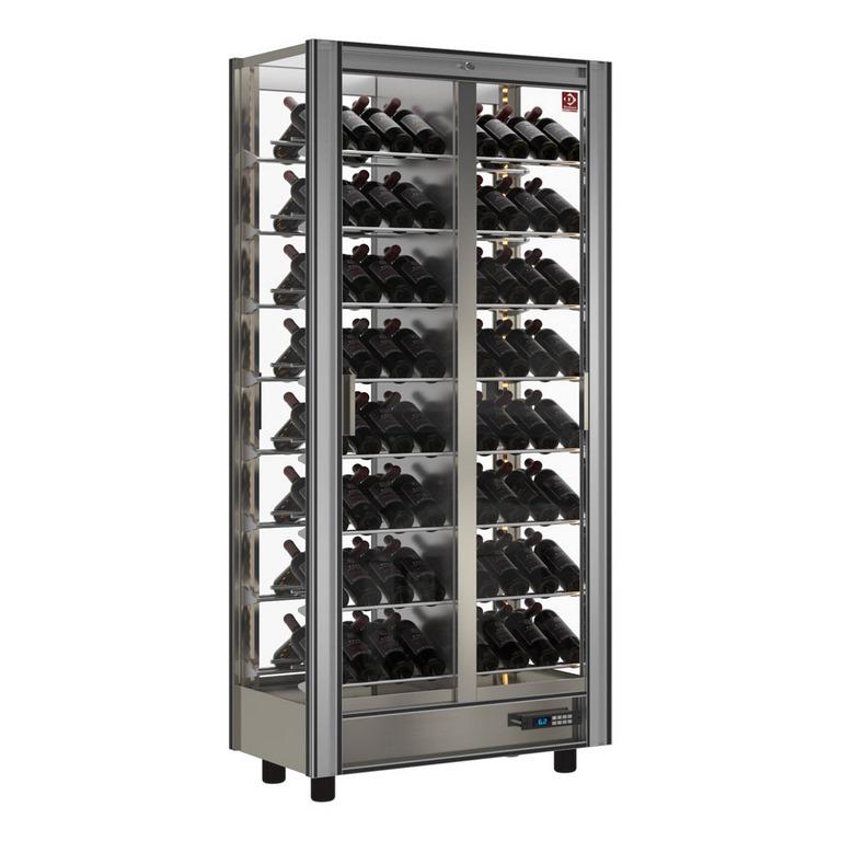 Vitrine réfrigérée à vins lt  530 traversant modulable 112 bouteilles 860x530x1851 mm - GVV-2/TR-R2_0