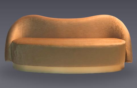 Banquette Haricot - canapé simple et double, longueur 140 à 180cm, hauteur 75cm max_0