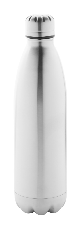 Bouteille thermos - double paroi en acier inoxydable - 850 ml - couleur argentée_0