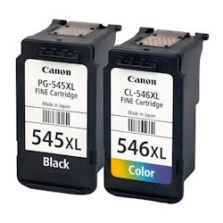 Canon Pack de 2 cartouches d'encre authentiques HP 545/546XL Noir et couleurs - programme SECOND - multicolore 3701352378249_0