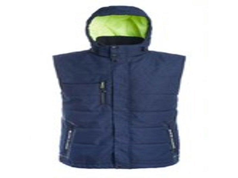 Doudoune sans manches de travail NORTH WAYS - Bleu taille 4XL - 100% polyester, imperméable avec doublure_0