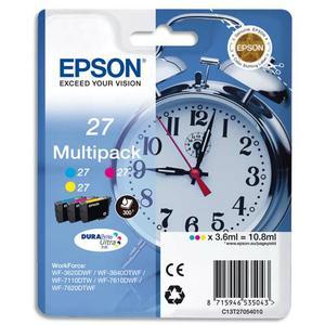 Epson multipack jet d'encre 3 couleurs cyan magenta jaune (t2705) c13t27054012_0