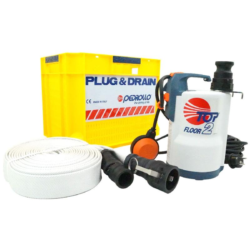 KIT D'URGENCE POUR INONDATION PEDROLLO PLUG&DRAIN AVEC FLOTTEUR 220V 9 M3/H 0.37KW_0