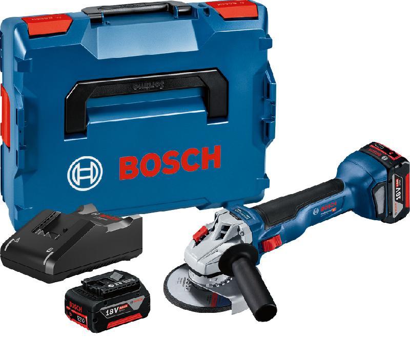 Meuleuse 18v gws 18v-10 + 2 batteries 4ah en coffret l-boxx - BOSCH - 06019j4007 - 788468_0