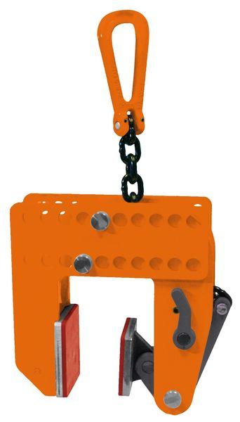 Pince de levage verticale - pewag peclamp vnmaw - mâchoires en polymère pour matériaux spéciaux - capacité 0,5 t_0