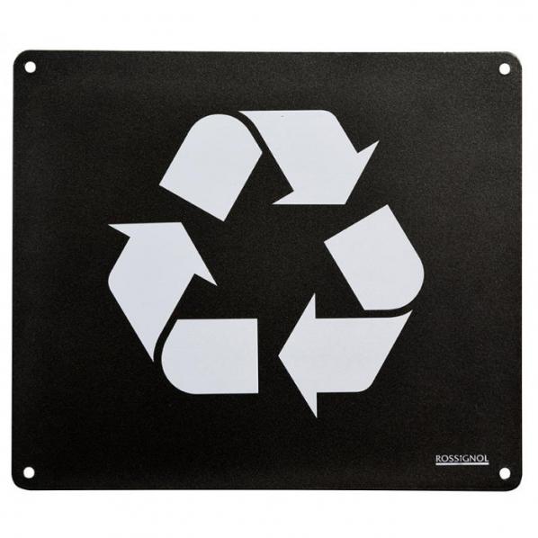 Plaque signalétique tri sélectif murale recyclable - 7 versions disponibles - Marque Rolléco_0