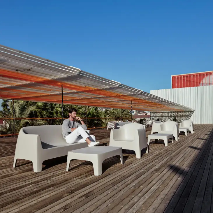 Salon de jardin solid écru - VONDOM_0
