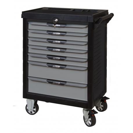 Servante PEARLline grise et noire 7 tiroirs équipée de 311 outils - KS Tools | 816.7311_0