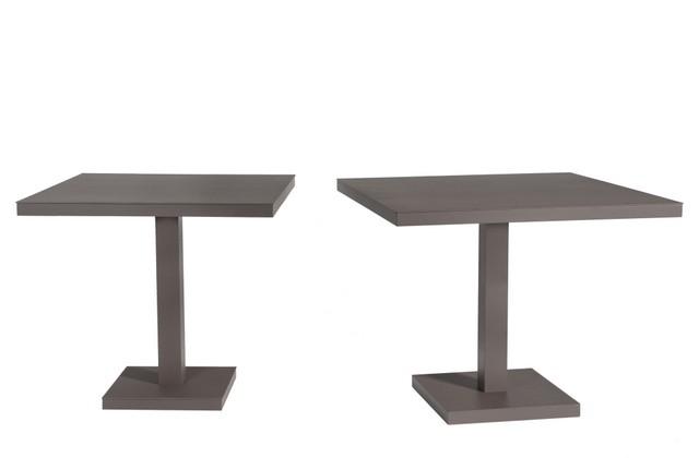 Table Barcino carrée 80x80 cm - Pied central - Deux coloris disponibles_0