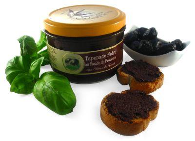 TAPENADE NOIRE AU BASILIC 200G