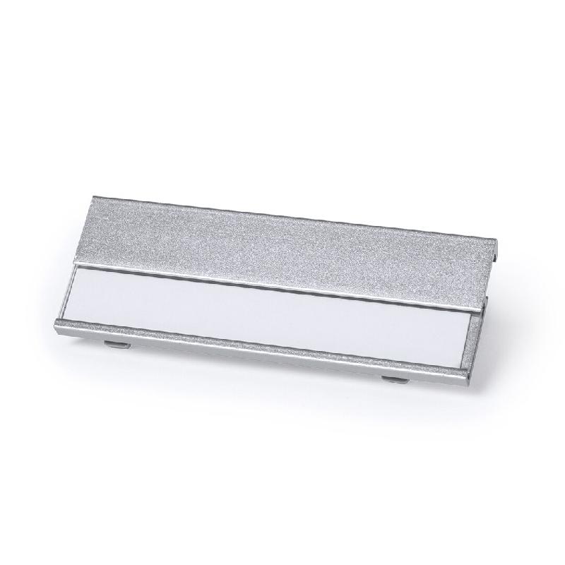 25x Identifiant en aluminium argenté avec pince - 8412536803000_0