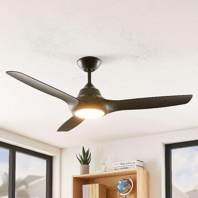 STARLUNA AILA VENTILATEUR LED 3 PALES NOIR