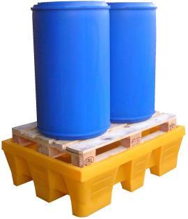 Bac de rétention (longitudinal) 240 litres plastique sans caillebotis_0