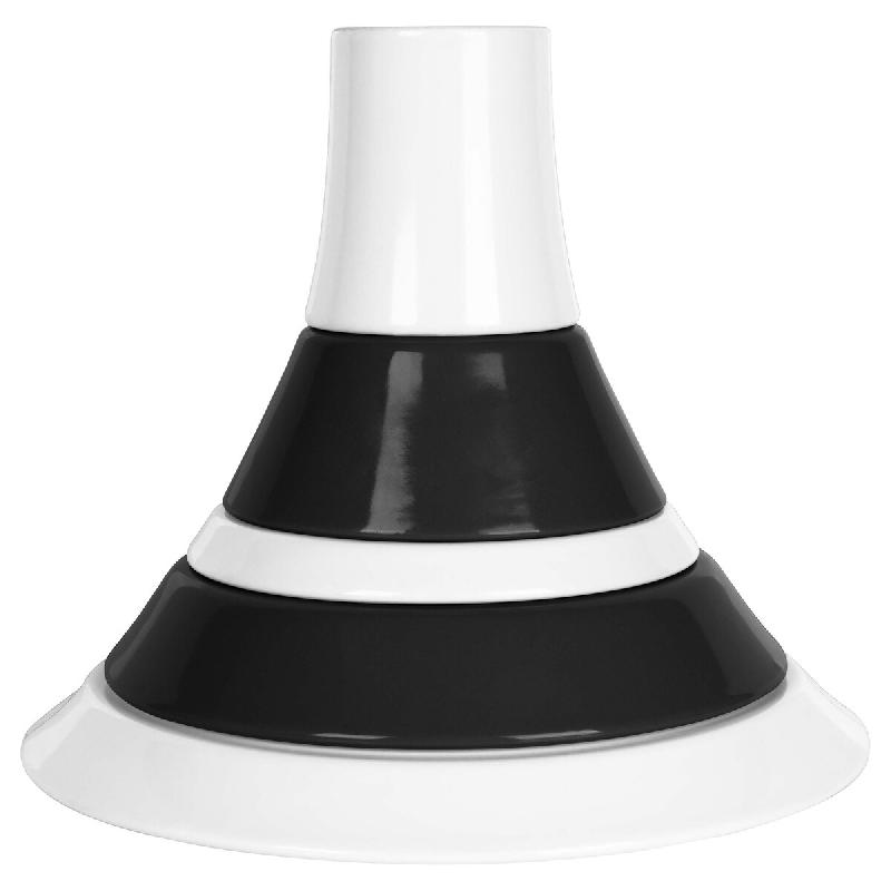 Benetton - Set 5 pièces Vaisselle Pyramidale en Grès B&W Be - noir BE306_0