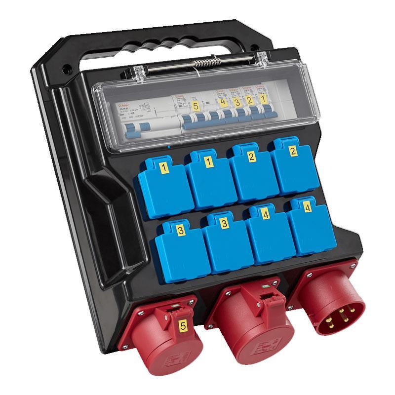 Coffret de chantier électrique - 8 x Schuko 230 V + 1 x 400 V - HEATCOM - 3160060_0
