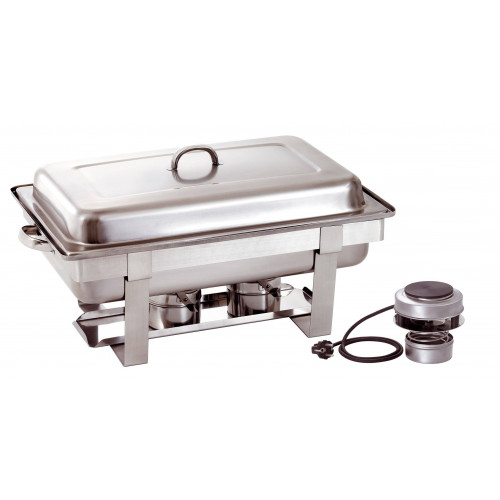 CHAFING DISH GN 1/1 PROFESSIONNEL AVEC PLAQUE CHAUFFANTE ÉLECTRIQUE BARTSCHER