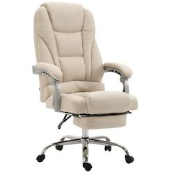 CLP Fauteuil de bureau Pacific en tissu Crème - beige textile 192452004_0