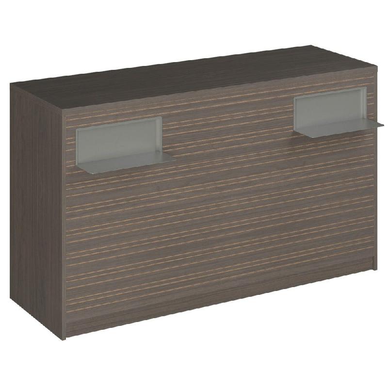 Comptoir Vertigo H T04 dble nat. L170cm - 3 tab.Coulis. 6tab.Amovib noyer foncé_0