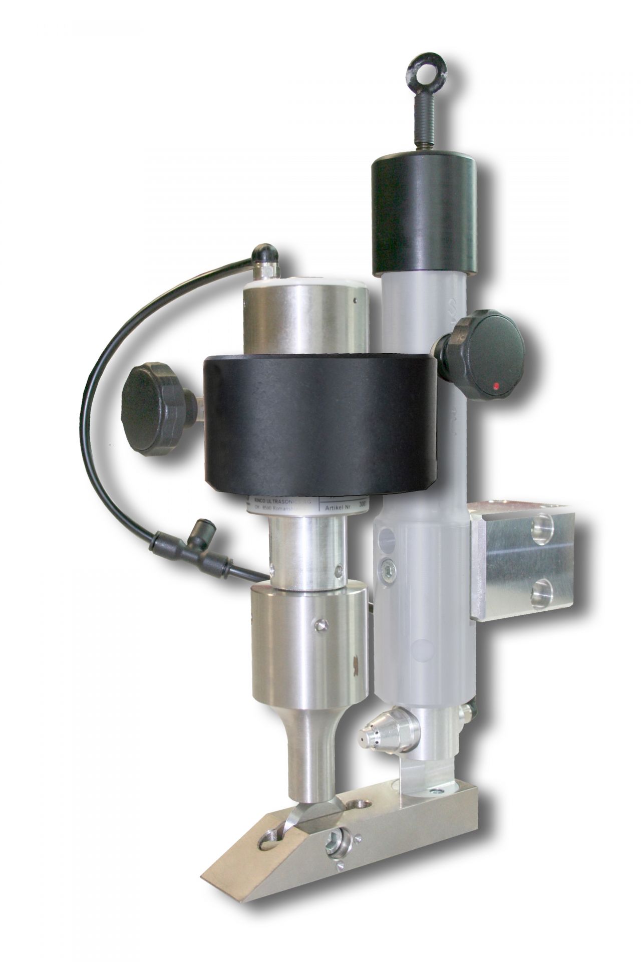 Coupe-soudure par ultrasons sur rail CH35 - 35 KHz - pour textiles synthétiques_0