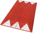 Coussin berlinois - Ralentisseur de vitesse en caoutchouc rouge brique ou noir - 3m x 1.80m x 6.5cm_0