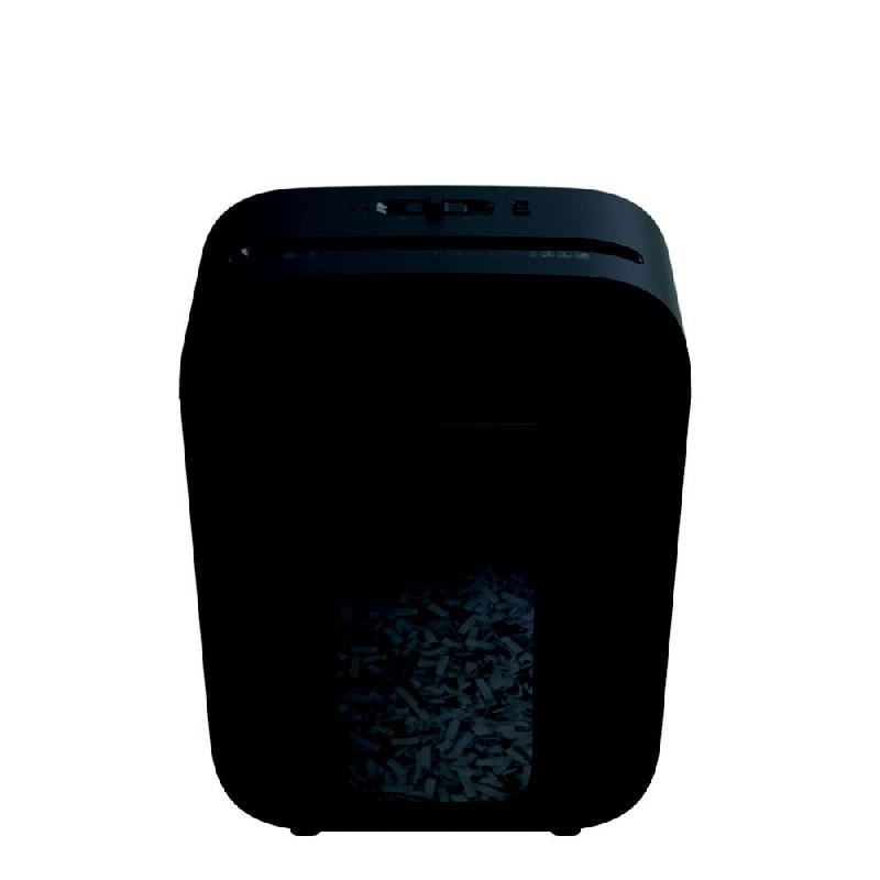 DESTRUCTEUR DE DOCUMENTS FELLOWES LX45 - COUPE CROISEE DIN P4 - 8 FEUILLES - CORBEILLE 17L - NOIR