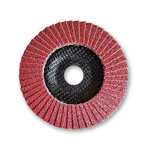 Disque à lamelles céramique rouge acier/inox Ø125 - grain 40_0