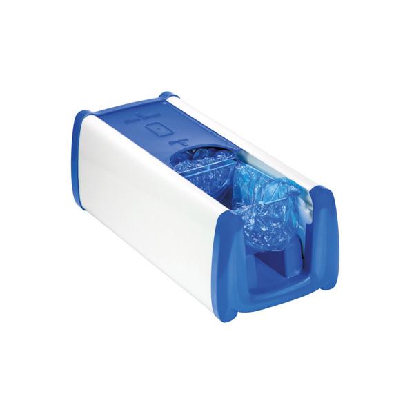 Distributeur de couvre-chaussures horizontal - mécanique - capacité 50 - inclus 100 recharges polyéthylène_0