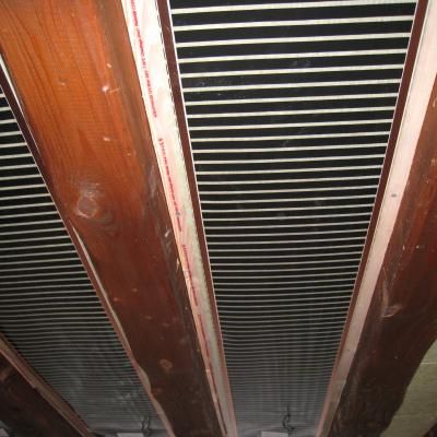 Ecofilm - plafond chauffant électrique - sud rayonnement - longueur 4m pour solivage bois - lt450 la333_0