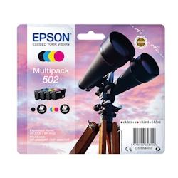 EPSON 502 Pack de 4 Cartouches d'encre d'origine - C13T02V64010 - 000000170015441474_0