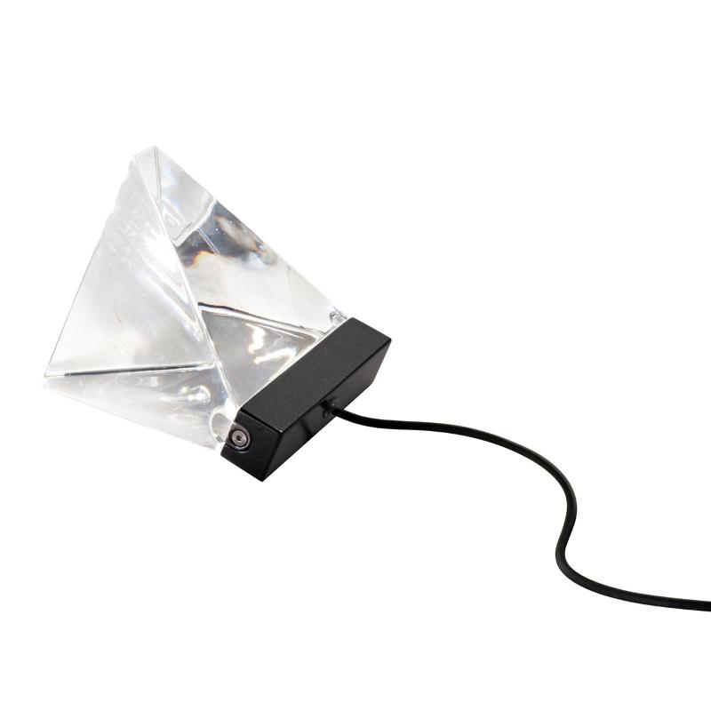 FABBIAN PETITE LAMPE À POSER LED CRISTAL TRIPLA ANTHRACITE