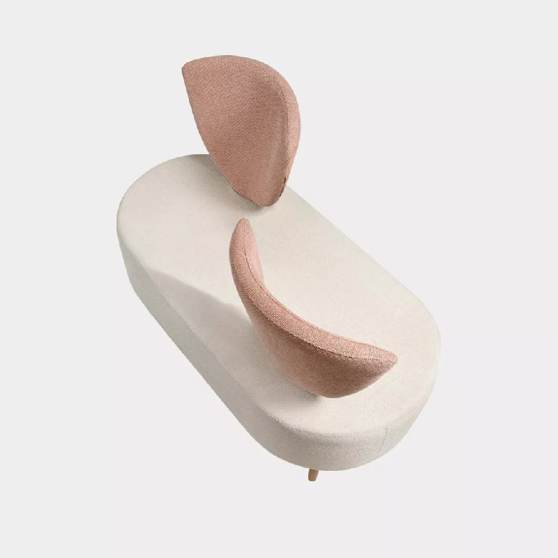 Fauteuil 2 places en vis-à-vis So Bulle - Tissu Abaka, Curacao (011 21 024), Avec_0