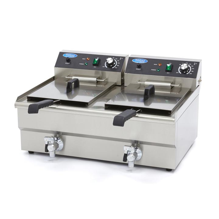 Friteuse double Pro ECO, 2 x 16 L - 2 paniers, 230 V, 6000 W_0
