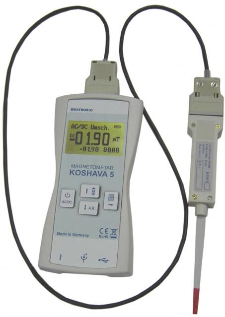 Gaussmètre Teslamètre de poche - Détection Min/Max - Interface USB - Mesure AC/DC jusqu'à 10 kHz_0