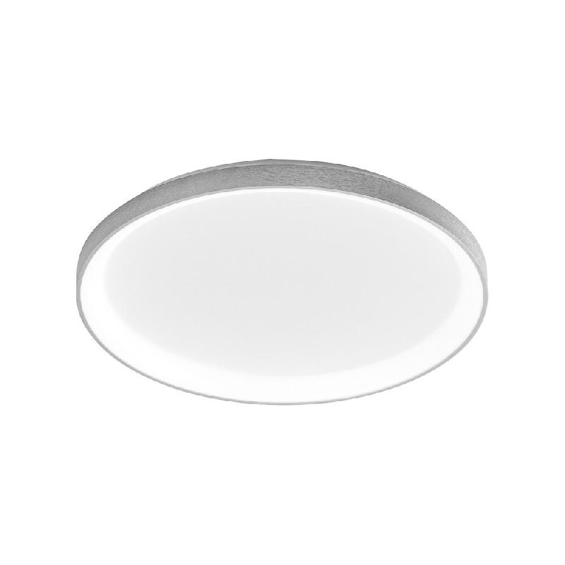 Gea Luce Krizia - Plafonnier Led Moderne Dimmable 50W - 4100Lm, Lumière Chaude 3000K, Aluminium Blanc Satiné, Diffuseur Opale, D.45 Cm - KRIZIA P/G_0