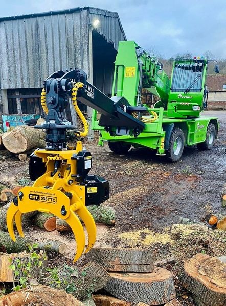 Grappin coupeur pour télescopique