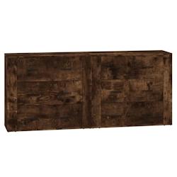 Helloshop26 - Buffet bahut commode armoire meuble de rangement organisateur cuisine salle de séjour salons lot de 2 bois 02_0036753 - 3000213040661_0