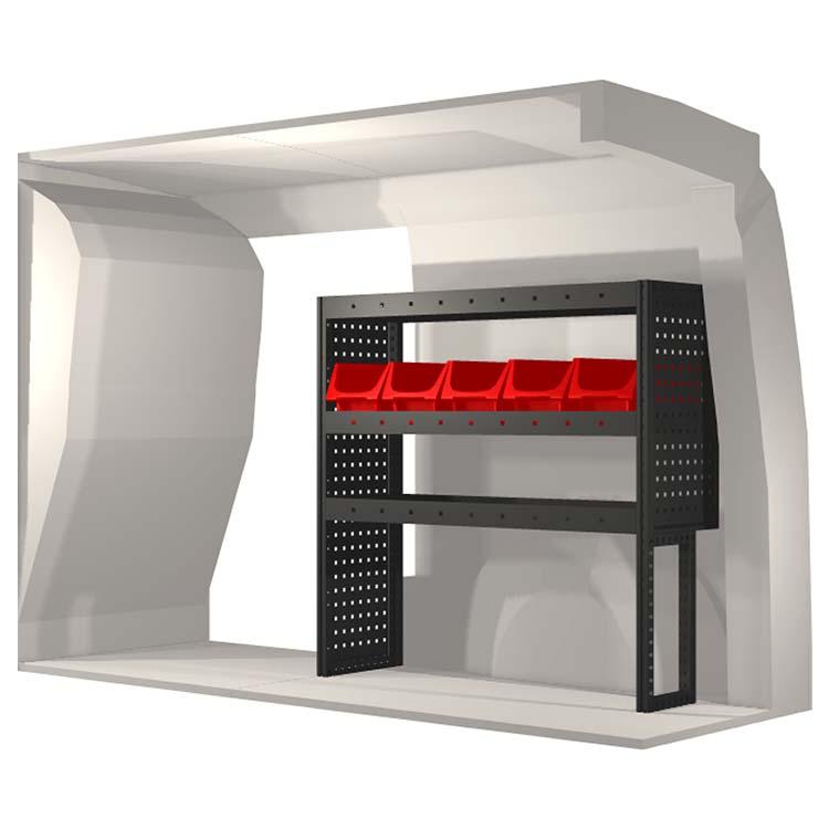 Kit aménagement 20100093 - avec tapis caoutchouc, 5 Modul-Box, compatible Fiat Doblo, Dacia Dokker et Opel Combo_0