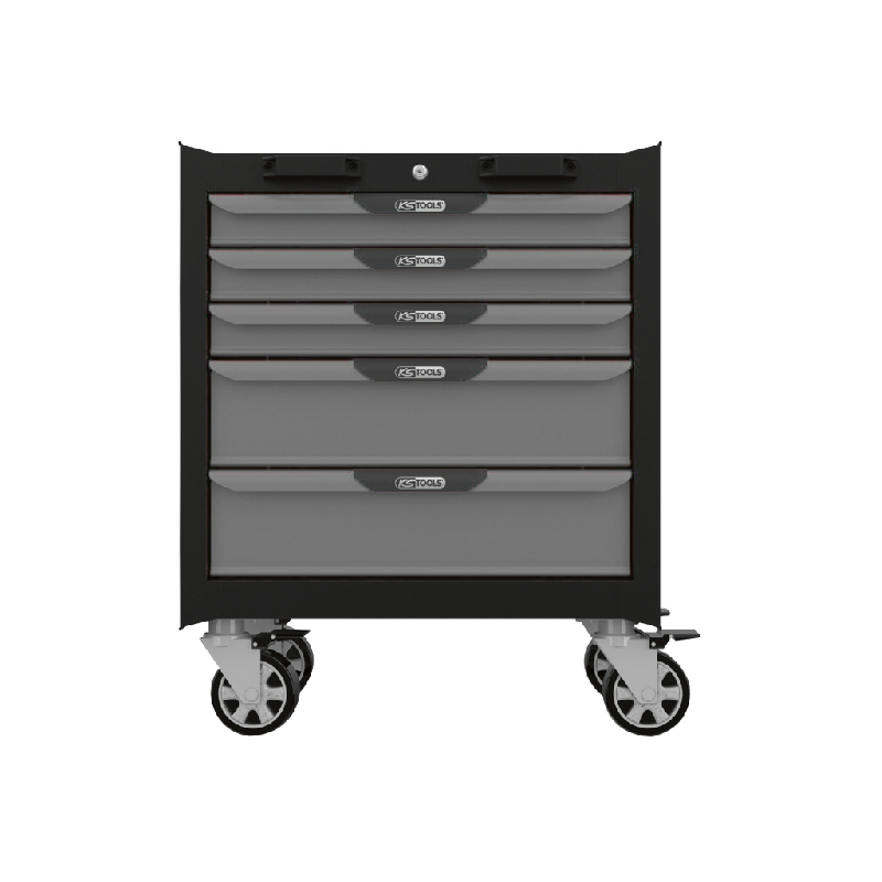 KSTOOLS - Servante d'atelier 5 tiroirs 26'' avec système de fermeture centralisée - 810.8010_0