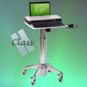Laptop cart H Class - chariot informatique médical réglable - Ergonoflex - 19 kg_0