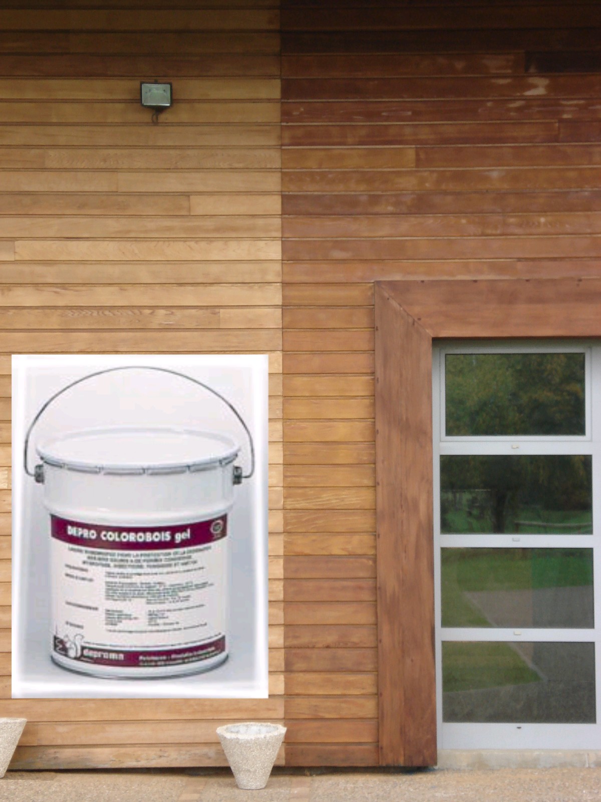 Lasure décorative imperméable DEPRO® COLOROBOIS - Protection hydrofuge des bois - Liquide ou gélifié_0