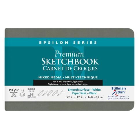 LOT DE 2 - EPSILON SERIES CARNET SOUPLE 46F 14X8,9CM 150G - BLANC