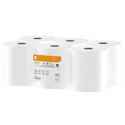 LOT DE 6 - ROULEAU D'ESSUIE-MAINS HICYCLE, 138 M