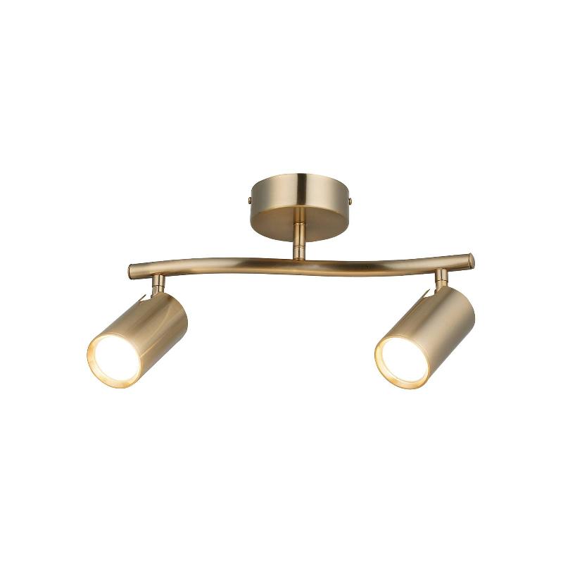 LUCEA SPOT POUR PLAFOND SPOTTE, LAITON ANTIQUE, À 2 LAMPES