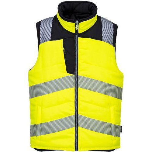 GILET RÉVERSIBLE HAUTE VISIBILITÉ PW374 NOIR/JAUNE XXL - PORTWEST