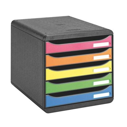 MODULE DE CLASSEMENT EXACOMPTA BIG BOX PLUS ARLEQUIN 5 TIROIRS MULTICOLORES - EXACOMPTA