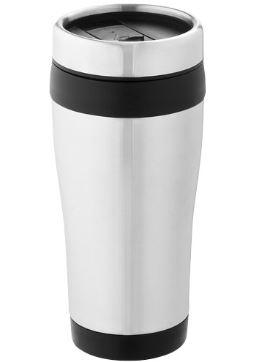 Mug isotherme Elwood 410ml - double paroi avec couvercle à visser et fermeture coulissante_0